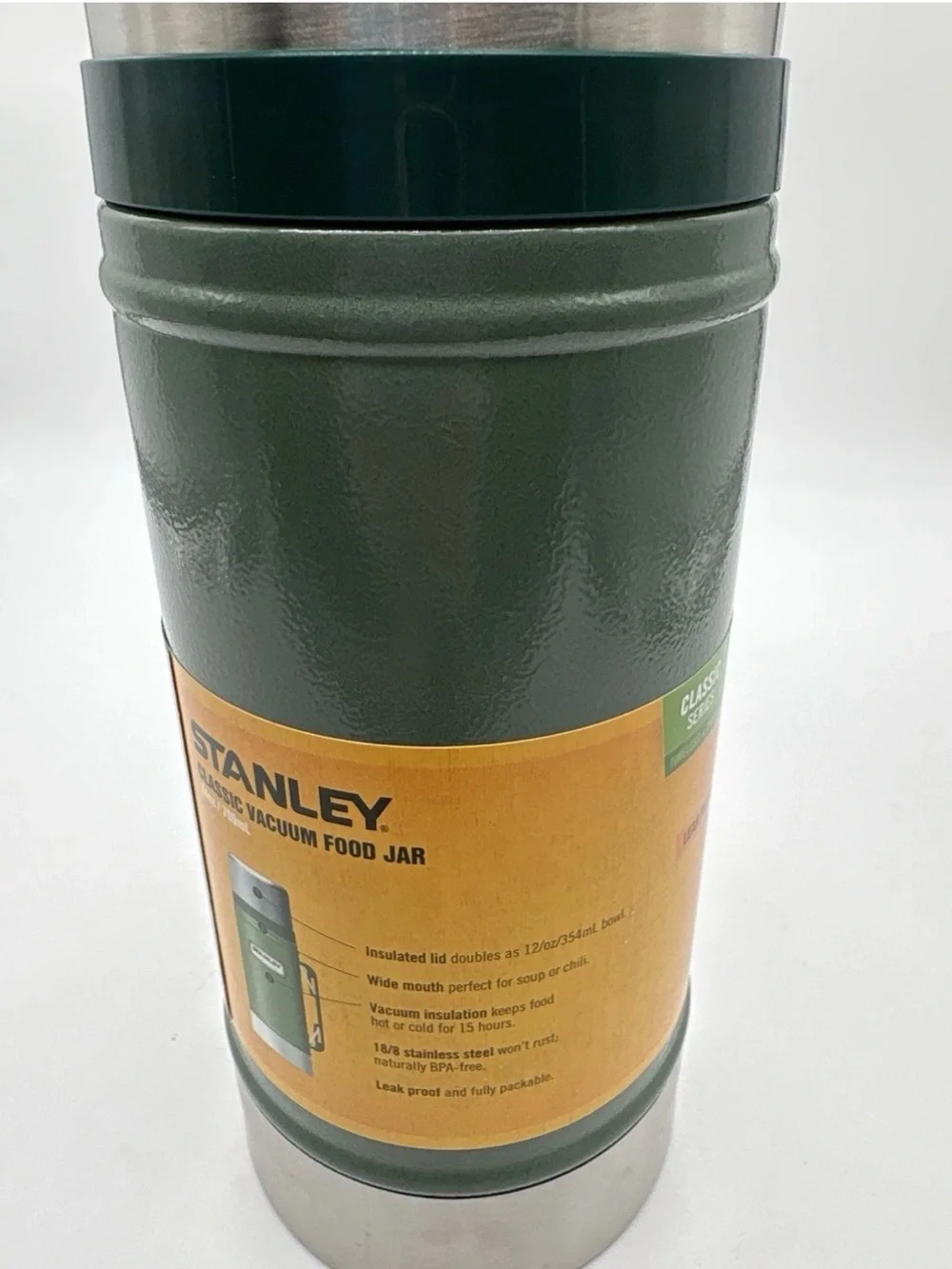 Stanley Green and Stainless Steel Insulated Food Jar